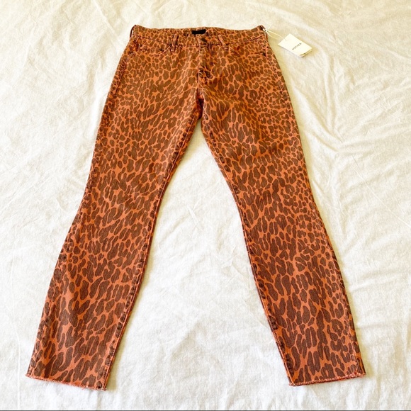 MOTHER High Waisted Looker Jean Ankle Fray Animal Attraction Leopard 27 NEW NWT - Picture 15 of 15